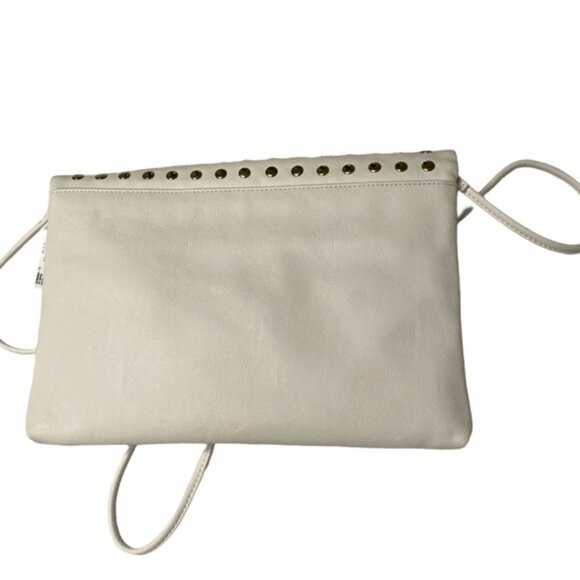 NWT Aldo Cream Gold Studded Clutch Crossbody Bag – Convertible Purse - Picture 7 of 9